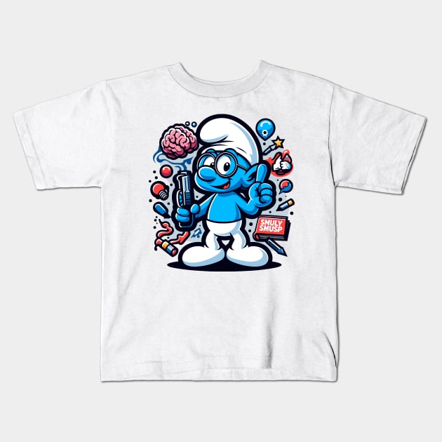 Brainy 3 Kids T-Shirt by Juancuan